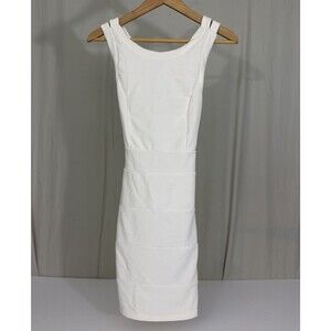 Forever 21 Women’s Sz S Bodycon Dress White Sleeveless Club Party Festival